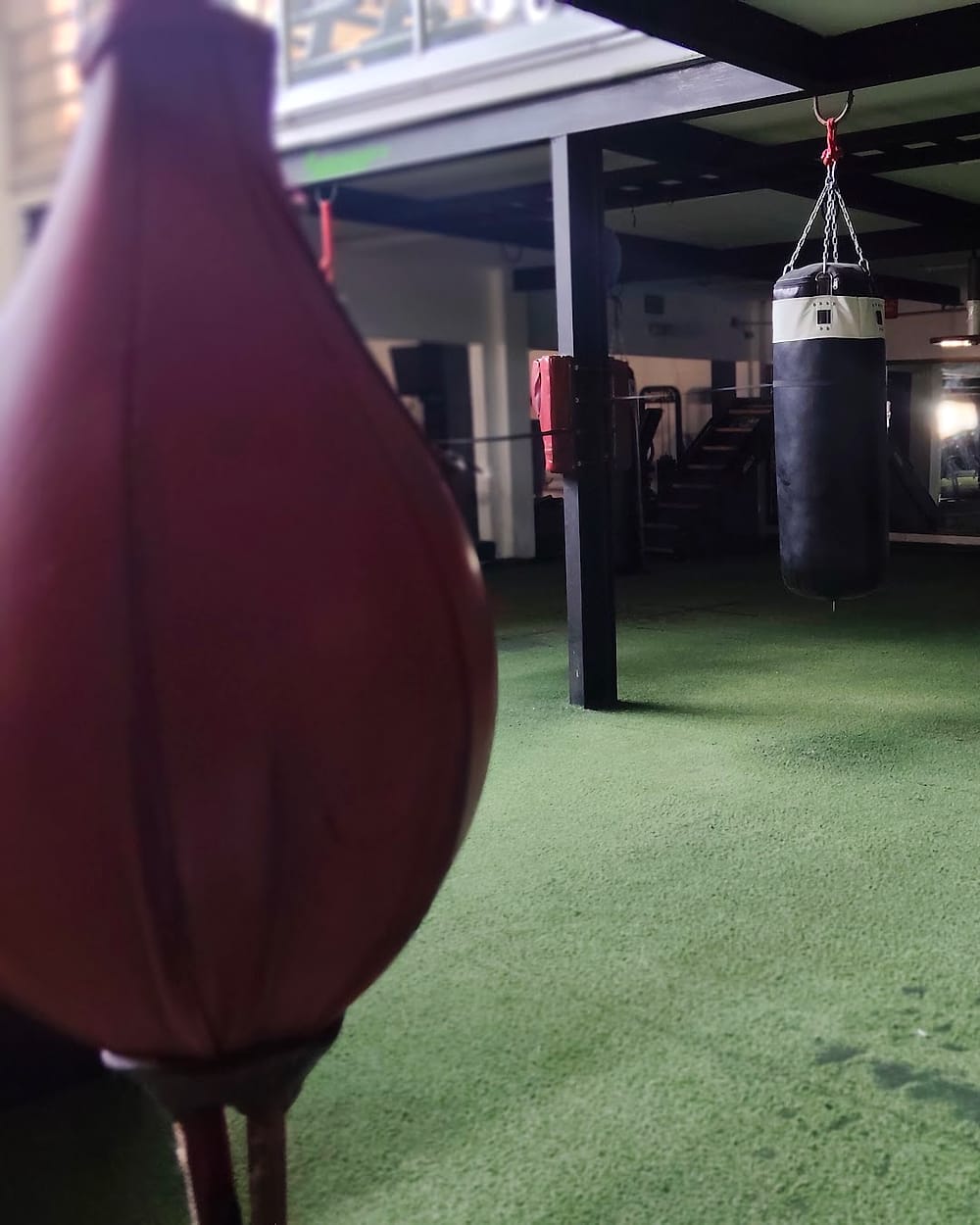 Área de costales y peras de box